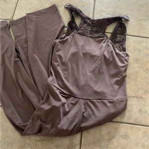 brown lyrical leotard/ pantsuit